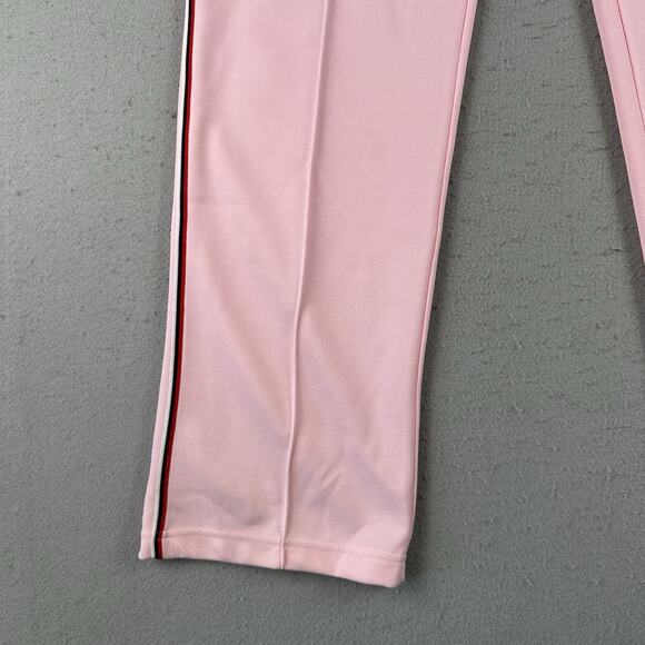 Vtg 80s Adidas Track Pants Large Pink Straight Leg Draw String Elastic Waist‎ - Picture 10 of 16